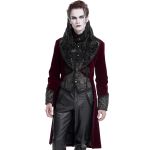 Veste Queue de Pie 'Dante' en Velours Bordeaux