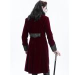 Veste Queue de Pie 'Dante' en Velours Bordeaux