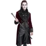 Burgundy Velvet 'Dante' Tailcoat Jacket