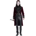 Burgundy Velvet 'Dante' Tailcoat Jacket