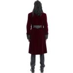 Burgundy Velvet 'Dante' Tailcoat Jacket