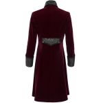 Veste Queue de Pie 'Dante' en Velours Bordeaux