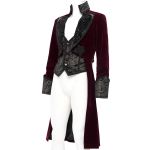 Veste Queue de Pie 'Dante' en Velours Bordeaux