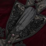 Burgundy Velvet 'Dante' Tailcoat Jacket