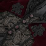 Burgundy Velvet 'Dante' Tailcoat Jacket