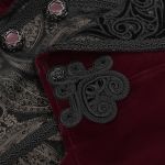 Veste Queue de Pie 'Dante' en Velours Bordeaux