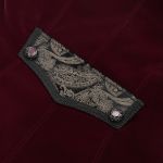 Burgundy Velvet 'Dante' Tailcoat Jacket
