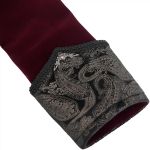 Veste Queue de Pie 'Dante' en Velours Bordeaux