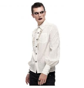 Chemise Victorienne 'Desmond' Banche