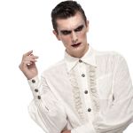 White 'Desmond' Victorian Shirt