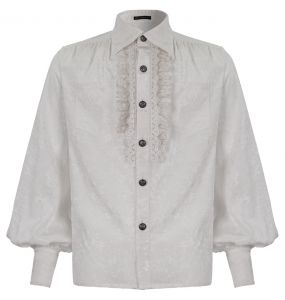White 'Desmond' Victorian Shirt