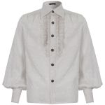 Chemise Victorienne 'Desmond' Banche