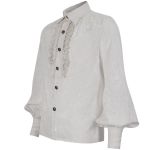 White 'Desmond' Victorian Shirt