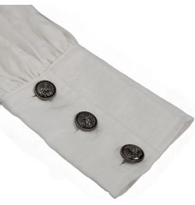 Chemise Victorienne 'Desmond' Banche