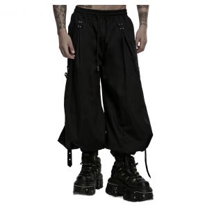 Pantalon Cyberpunk 'Kalon' Noir