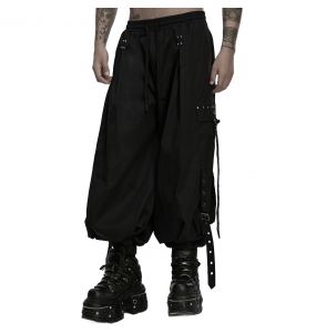 Pantalon Cyberpunk 'Kalon' Noir