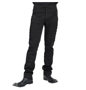 Black Jacquard 'Payne' Pants