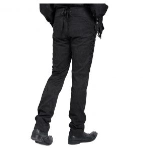 Black Jacquard 'Payne' Pants