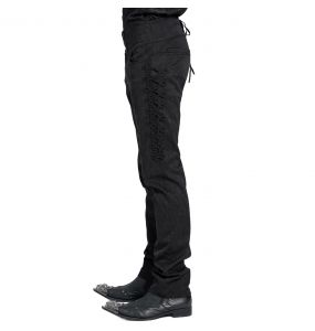 Black Jacquard 'Payne' Pants