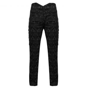 Black Jacquard 'Payne' Pants