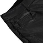 Pantalon 'Fabian' en Simili Cuir Noir