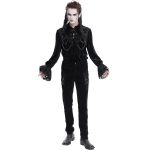 Pantalon 'Dorian' en Velours Noir