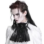 Jabot 'Dante' en Dentelle Noire