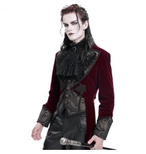 Jabot 'Dante' en Dentelle Noire