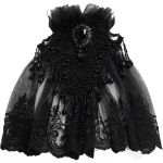 Jabot 'Dante' en Dentelle Noire