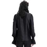 Chemise Victorienne 'Hemlock' en Jacquard Noir
