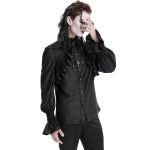 Black Jacquard 'Hemlock' Victorian Shirt