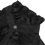 Chemise Victorienne 'Hemlock' en Jacquard Noir