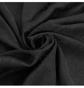 Chemise Victorienne 'Hemlock' en Jacquard Noir