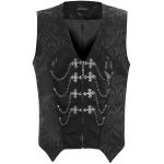 Black Jacquard 'Hemlock' Gothic Waistcoat