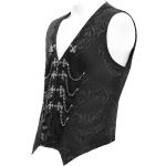 Black Jacquard 'Hemlock' Gothic Waistcoat