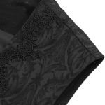 Black Jacquard 'Hemlock' Gothic Waistcoat