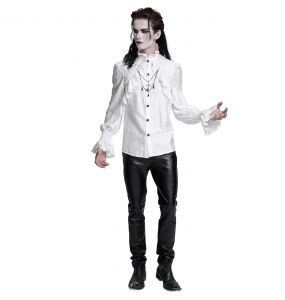 Pantalon 'Fabian' en Simili Cuir Noir