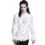 White Jacquard 'Hemlock' Victorian Shirt
