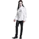 White Jacquard 'Hemlock' Victorian Shirt