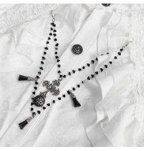 White Jacquard 'Hemlock' Victorian Shirt