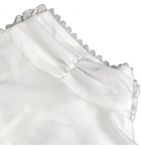 Chemise Victorienne 'Edgar' en Mousseline Blanche