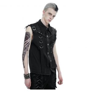 Black 'Gainas' Sleeveless Shirt