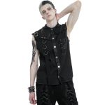 Black 'Gainas' Sleeveless Shirt