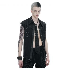 Black 'Gainas' Sleeveless Shirt