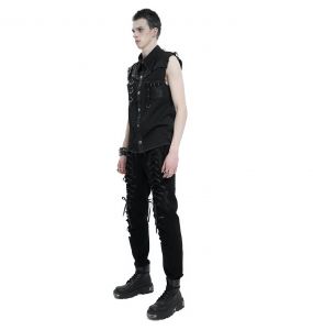 Black 'Gainas' Sleeveless Shirt