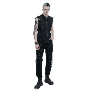 Black 'Gainas' Sleeveless Shirt