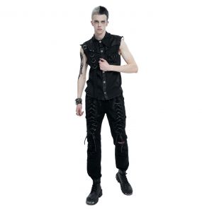 Black 'Gainas' Sleeveless Shirt