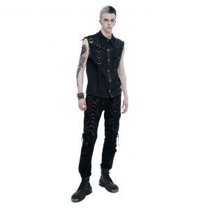 Black 'Gainas' Sleeveless Shirt