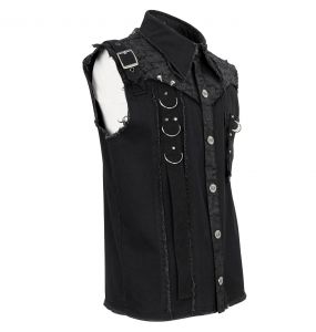 Black 'Gainas' Sleeveless Shirt