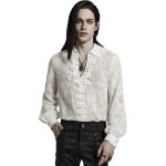 White 'Piranha' Velvet Shirt